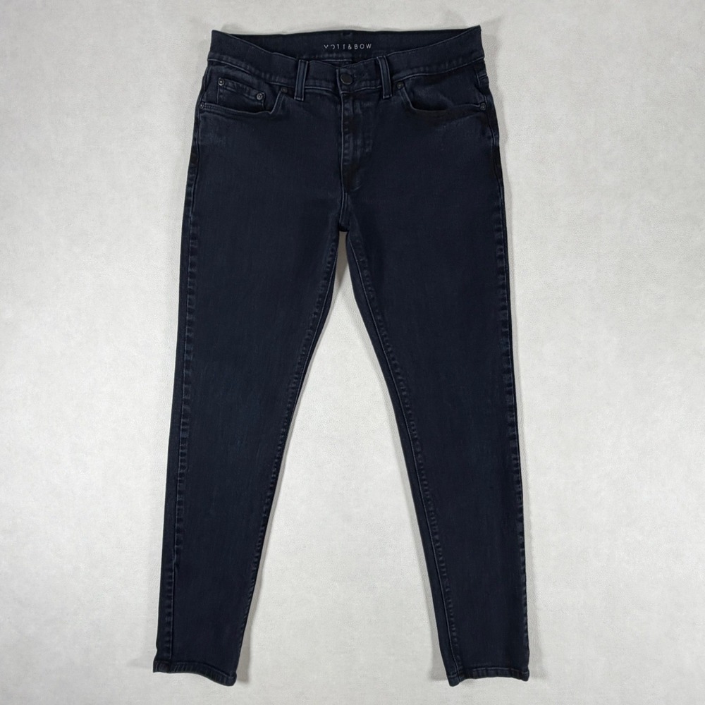 Mott & Bow Mens Skinny‎ Jeans 32x32 Dark Indigo Wash Denim Pants